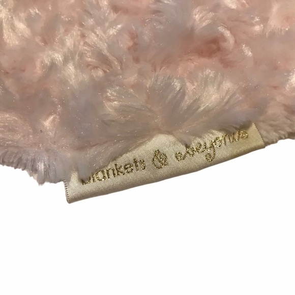 Blankets & Beyond Baby Lovey Pink Bunny Rabbit Security‎ Blanket Plush 15” X 15” - Picture 4 of 5